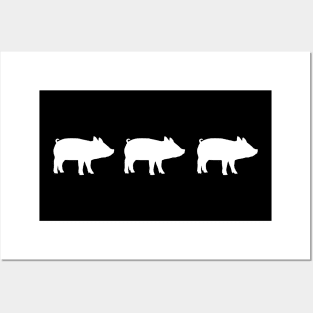 Pigs in a Row Posters and Art